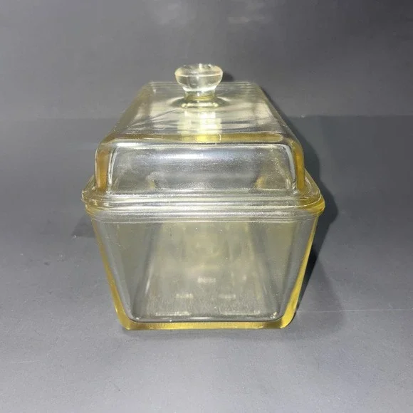 Vintage 1940's Westinghouse Glass Refrigerator Storage Dish w/Lid 9"x5" - Picture 4 of 14